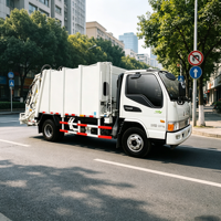 Camion Compacteur à Ordures Diesel Cummins Euro 3 de 7m EQ1080SJ8BDB 4x2 Boîte Manuelle Véhicule de Collecte des Déchets Moteur de Pompe 1