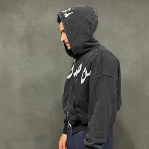 <span class=keywords><strong>Sweat</strong></span> à capuche personnalisé CCY, streetwear, <span class=keywords><strong>sweat</strong></span> à capuche oversize d'hiver, <span class=keywords><strong>sweat</strong></span>-shirts, <span class=keywords><strong>sweat</strong></span> à capuche court pour homme, fermeture éclair, broderie, patchwork - Product Image 4
