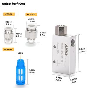 เครื่องกำเนิดสุญญากาศ Airix รุ่น Cv-15hs 79Psi อลูมิเนียม ขนาดกะทัดรัด พร้อมอุปกรณ์และตัวกรอง - Product Image 2