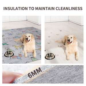 เสื่อนอนสัตว์เลี้ยงลายการ์ตูนสุนัขรูปสี่เหลี่ยมผืนผ้าผ้าไม่ทอเสื่ออุ่นสำหรับสุนัขใช้ได้ทุกฤดูกาล - Product Image 2