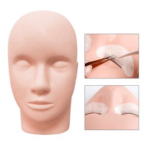 Pinky leem Custom Makeup Beginner Practice <b>Training</b> <b>Head</b> Silicone Eyelash Mannequin <b>Head</b> for Eyelash Extension <b>Training</b> - Product Image 2