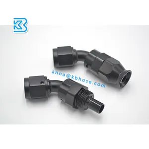 An3 An4 An6 An8 An10 An12 An16 Straight 45deg 90deg 180deg Aluminum Ptfe Fuel Line <strong>Hose</strong> <strong>End</strong> an Fittings - Product Image 3