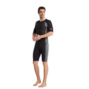 Femmes et hommes 1.5mm <span class=keywords><strong>néoprène</strong></span> à manches courtes <span class=keywords><strong>veste</strong></span> de plongée en gros combinaison humide maillots de bain avec fermeture éclair avant pour la natation <span class=keywords><strong>surf</strong></span> - Product Image 6