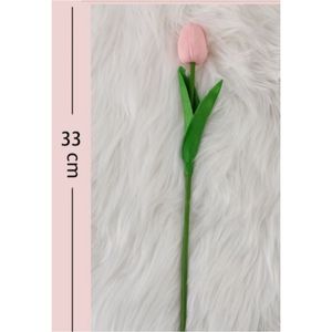 Tige de tulipe artificielle réaliste de haute qualité, décoration intérieure/extérieure pour les mariages, la fête des pères et la fête des mères - Product Image 2