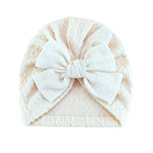 Ensemble bonnet et chaussettes respirants en jacquard à nœud papillon <span class=keywords><strong>pour</strong></span> nouveau-nés et nourrissons - Product Image 5