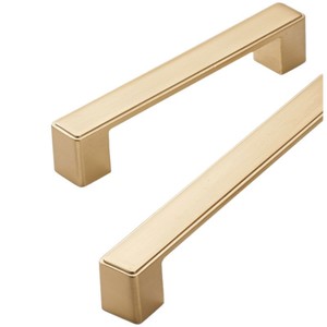 Brushed <b>Copper</b> Gold Cabinet Drawer Wardrobe Door <b>Handles</b> Minimalist Style Zinc Alloy Durable Furniture <b>Handle</b> Knob - Product Image 5