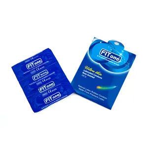Kondom Lapis Persegi Panjang Ultra-tipis, Kondom Lapis Persegi Panjang, Alat Bantu Seks untuk Pria