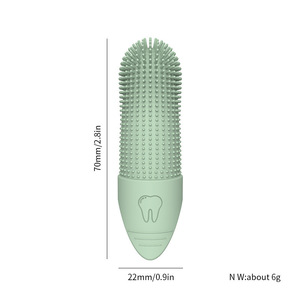 Escova de Dente para Pets Multifuncional em 3 Cores, Escova de Silicone para Gato e Cachorro, Cuidados com os Dentes dos Pets - Product Image 6