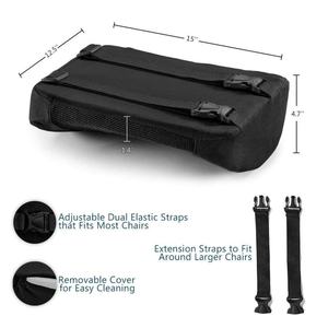 Cojín de Soporte Lumbar para Alivio del Dolor, para Silla de Oficina, con Funda Extraíble, Espuma Viscoelástica - Product Image 3