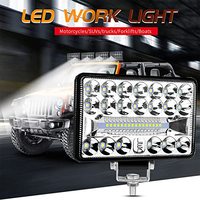 Kingshowstar 36LED Phare de travail blanc 12V Faisceau haut/bas Éclairage de conduite nocturne Spot 36W Puissance hors route Lampe LED de toit avant Nouveau