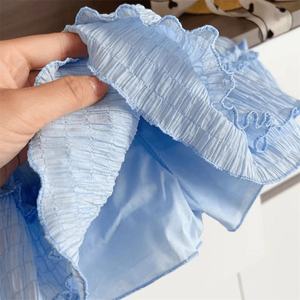 Setelan kaus dan rok kue anak perempuan <span class=keywords><strong>4</strong></span> tahun, pakaian musim panas modis, kaus lengan Terbang pita, dua potong, pakaian untuk anak usia paruh baya, baju anak perempuan usia <span class=keywords><strong>4</strong></span> tahun - Product Image 3