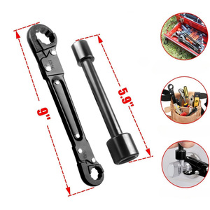 Clé multifonctionnelle à double extrémité, outil de réparation pour robinets de plomberie, pneus et douilles automobiles - Product Image 2