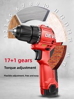 Perceuse sans fil Dayou DD121, sans balais, 2,0 Ah, lithium-ion, rechargeable, tournevis électrique portatif, mandrin à dégagement rapide, garantie 1 an