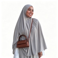 Ensemble Abaya Greige pour Femmes, Couleur Neutre, Vêtements Modestes, Vêtements Musulmans Islamiques, Longueur au Sol