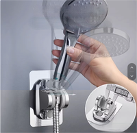 Support de Douche Mural en Acier Inoxydable 304 au Design Moderne - Fixation Sans Perçage pour Hôtels et Appartements