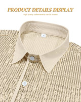 Nouveau haut de fête pour homme, style rétro disco, à manches courtes, tissé avec des paillettes, décontracté chic, respirant, idéal pour les boîtes de nuit et l'été