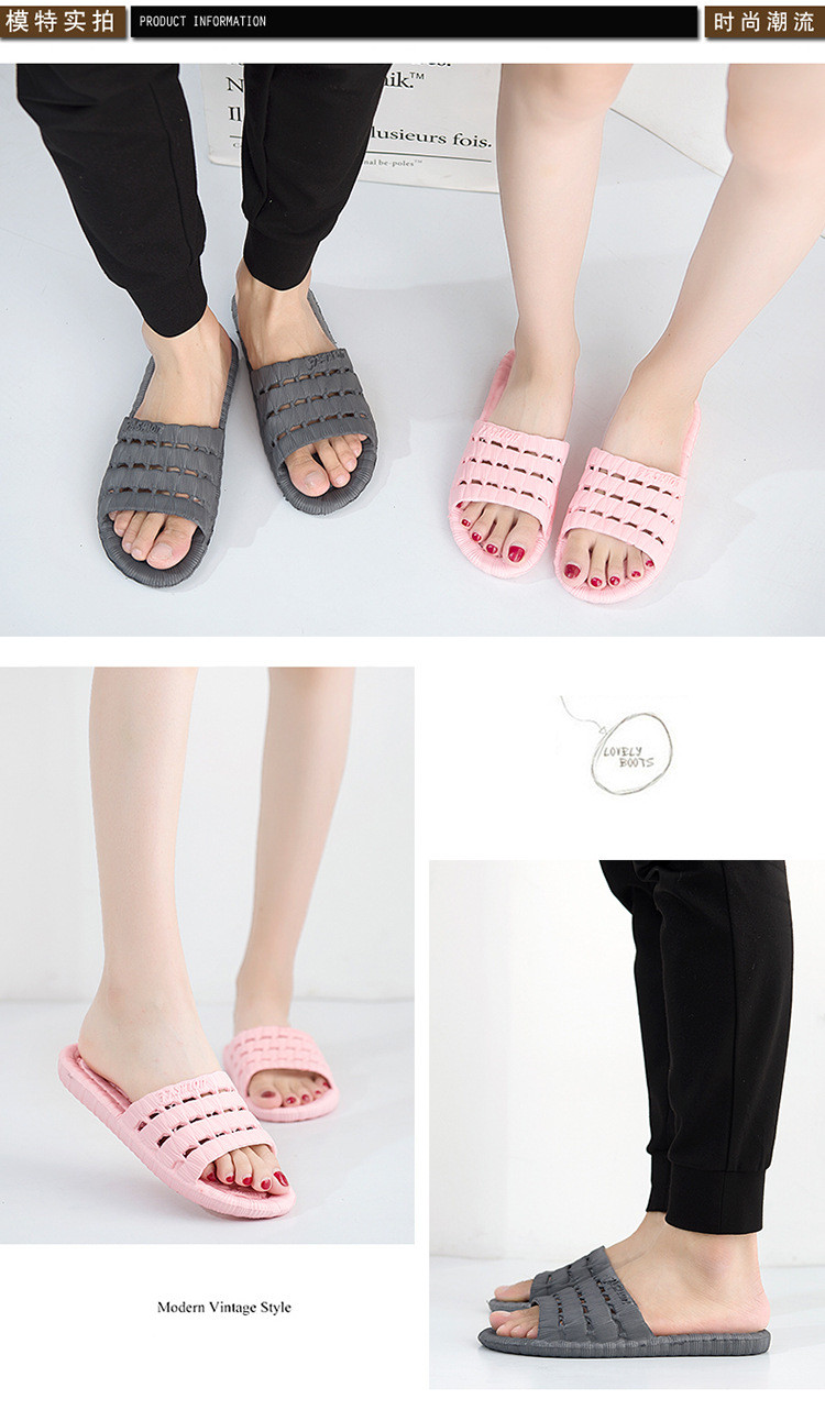 Summer Sandals Bathroom Bath Non-slip Memory Foam Slippers Water Leaking Women House Slippers