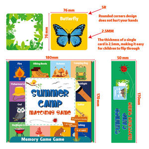 Set di biglietti di auguri in carta stampata digitale per campeggio e prodotto prenotato per uso esterno - Product Image 2