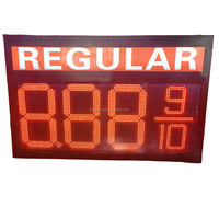Papan Harga Bahan Bakar LED 18" 24" Reguler 8.889/10 Warna Merah WIFI+RF Dengan Remote Control