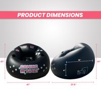 Air Bean Bag Canapés Gonflable Assis Puff Beanbag Paresseux Sofa Chair Gaming Bean Bags Chair Esthétique avec repose-pieds Ottoman