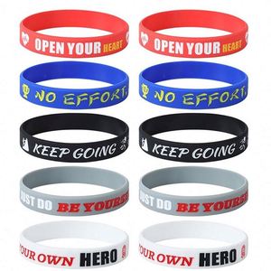 Personalized Event <b>Silicone</b> <b>Rubber</b> Bracelets Wristbands Adjustable Wristbands - Product Image 5