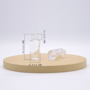 Đơn Giản 5Ml 7Ml Rỗng Vòng Glass Lip Gloss Container Lip Men Dung Lượng Nhỏ Lỏng Nền Tảng Chai Trang Điểm Với <span class=keywords><strong>Doe</strong></span> Chân - Product Image 6