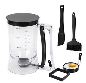 Distributeur de Pâte, Distributeur de Pâte en Acier Inoxydable Professionnel Peut Tre Porté à la Main pour cupcakes Gaufres pancakes, Cuillère à Pâte Lavable au Lave-Vaisselle, Idéal pour la Cuisson