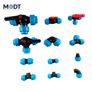 PP-Kompressionsarmaturen PN16 Polypropylen-T-Stück Winkelstück Kupplung Schnellkupplung für Sanitär- und Bewässerungsanlagen mit Gusskopf - Product Image 5