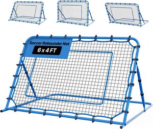 Red de Rebote Ajustable de 6x4 Pies para Fútbol, Béisbol y Lacrosse, para Adolescentes y Adultos - Entrenamiento y Control de Pases en Solitario - Product Image 1