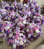 C-445 Bouquet de fleurs violet foncé en gros – Centre de table pour événements, idéal pour les fêtes et la rentrée scolaire (vente en gros)