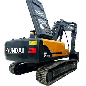 Excavadora de cadenas HYUNDAI HX220HD usada de 22 toneladas, bien mantenida, de segunda mano, original de Corea, con pocas horas de uso y certificación CE. - Product Image 3