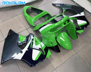 Kit de Carenado para <span class=keywords><strong>Kawasaki</strong></span> <span class=keywords><strong>Ninja</strong></span> <span class=keywords><strong>ZX6R</strong></span> 98 <span class=keywords><strong>99</strong></span> ABS, ZX-6R 1998 1999 ZX636, Verde, Piezas de Repuesto para Motocicleta - Product Image 1