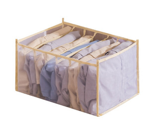 Quần Áo gia đình ngăn kéo phong cách lưu trữ tổ chức giỏ có thể gập lại chia vớ đồ lót áo ngực hộp lưu trữ tủ quần áo ngăn kéo - Product Image 1