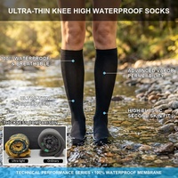 Chaussettes Ultra Fines Imperméables Mi-Mollet Respirantes Légères pour l'Été – Idéales pour la Randonnée, la Course, la Pêche et les Sports de Plein Air (Hommes et Femmes)