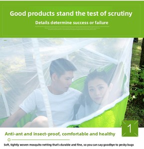 <span class=keywords><strong>Hamac</strong></span> moustiquaire en nylon 210T léger et durable pour le camping, la randonnée et les voyages en plein air – Vente en gros - Product Image 2