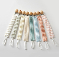 Attache-sucette en coton en gros pour garçons et filles, sangle universelle en tissu pour la plupart des sucettes