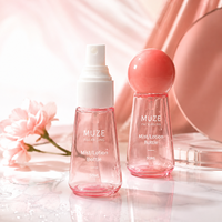 Flacon pulvérisateur à fine brume Muze Wholesale 50 ml pour le visage, le corps et les cheveux, flacon cosmétique en plastique personnalisé pour lotion, emballage pour soins de la peau