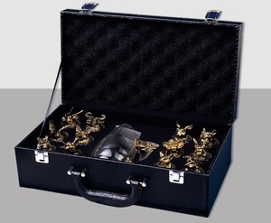 ชุดขวดเหล้าไวน์,แก้วเซ็ต12ชิ้นแก้วลายจักรราศีคริสตัลของขวัญ12ชิ้นดีไซน์ใหม่แบบจีนประกอบด้วยขวดเหล้า1แก้ว - Product Image 6