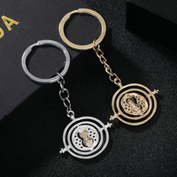 Porte-clés Sablier Convertisseur de Temps Accessoires Porte-clés de Voiture la Collection Noble Porte-clés Tourne-Temps