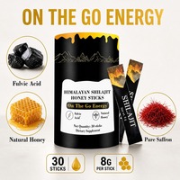 Palitos de Miel de Shilajit del Himalaya con Azafrán Manuka, Más de 85 Minerales Traza, Suplemento de Ácido Fúlvico, Venta al por Mayor, a Granel, OEM, Marca Privada