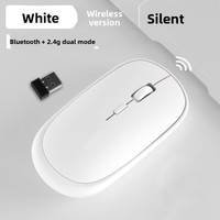 Mouse Gaming 2.4GHz Mode ganda, Mouse nirkabel USB, pengisian daya, Tablet, kantor, bisnis, PC