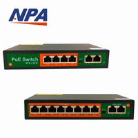Commutateur PoE 6 ports 10/100 Mbps ANPA AP-1024MN OEM/ODM avec AI Watchdog, QoS et empilable pour systèmes de vidéosurveillance