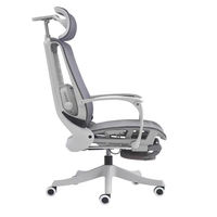 Chaise de bureau ergonomique, dossier haut, repose-bras réglables, maille respirante, chaise de bureau moderne