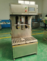 Machine de remplissage semi-automatique à 2 buses pour liquides, anti-goutte, pour bouteilles en plastique et en verre (huile)