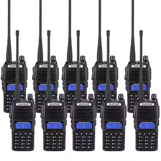UV-82 8W High Power DMR Digital Mobile Radio Dual PTT UHF VHF Ham Radios 10KM Range Handheld Walkie Talkie English