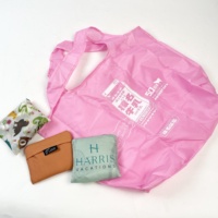 Grand sac fourre-tout pliant extensible et réutilisable en polyester sac d'épicerie pliable cadeau écologique