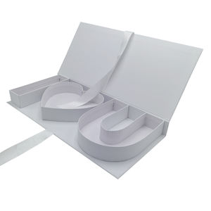 Boîte cadeau biodégradable en forme de cœur « I Love U » en carton avec couvercle transparent (I Heart U Noir) – Artisanat cadeau chinois - Product Image 6