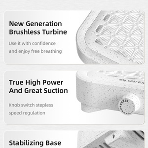 Collecteur de poussière professionnel en plastique pour ongles, ventilateur de nettoyage super silencieux amovible pour manucure, outil magnétique de pointe - Product Image 5