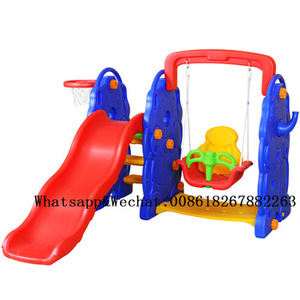 Bán Buôn Tùy Chỉnh Bán Hot Con Trượt Nhựa Trong Nhà Hoặc Ngoài Trời 3 Trong 1 Elephant Bé Slide Và Swing Set - Product Image 4