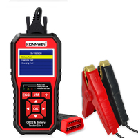 Outil de diagnostic OBD2 universel pour voiture KW870 KONNWEI avec lecteur de code et testeur de batterie, compatible avec les voitures 12V
